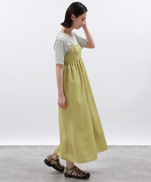 LAKOLE(ラコレ)の「ブラカットキャミワンピース / 127588(ワンピース・レディース・ブラック/イエロー系9/グリーン系4・SMALL/MEDIUM)」の8枚目の写真