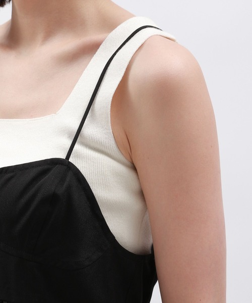 LAKOLE(ラコレ)の「ブラカットキャミワンピース / 127588(ワンピース・レディース・ブラック/イエロー系9/グリーン系4・SMALL/MEDIUM)」の16枚目の写真