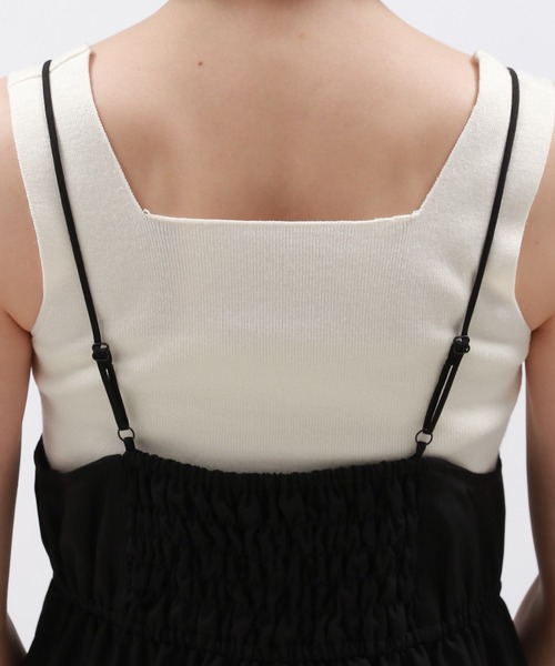 LAKOLE(ラコレ)の「ブラカットキャミワンピース / 127588(ワンピース・レディース・ブラック/イエロー系9/グリーン系4・SMALL/MEDIUM)」の18枚目の写真