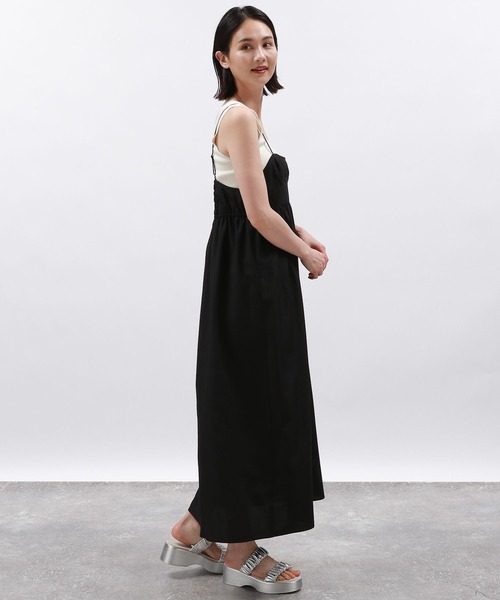 LAKOLE(ラコレ)の「ブラカットキャミワンピース / 127588(ワンピース・レディース・ブラック/イエロー系9/グリーン系4・SMALL/MEDIUM)」の5枚目の写真