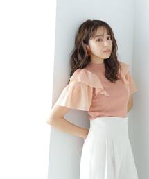 ◇ラッフルシアースリーブニット