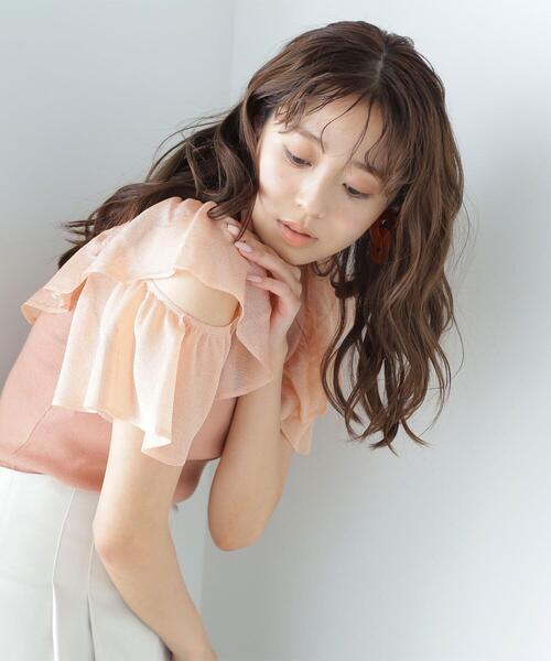 NATURAL BEAUTY BASIC(ナチュラルビューティーベーシック)の「◇ラッフルシアースリーブニット(ニット/セーター・レディース・オレンジ/ブラック/ブルー/オフホワイト・FREE)」の15枚目の写真