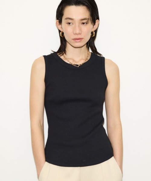 THROW by SLY(スローバイスライ)の「【3点セット】THROW VARIOUS TANK SET ヴァリアス タンクセット(Tシャツ/カットソー・レディース・ブラック/カーキ/ホワイト・FREE)」の2枚目の写真