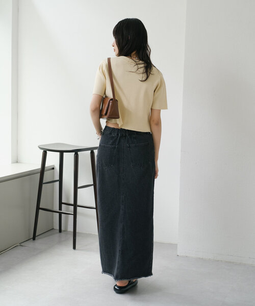 Kastane（カスタネ）の「【2WAY】ダメージポロニット（ポロシャツ・レディース・アイボリー/ブルー/レッド・FREE）」の20枚目の写真