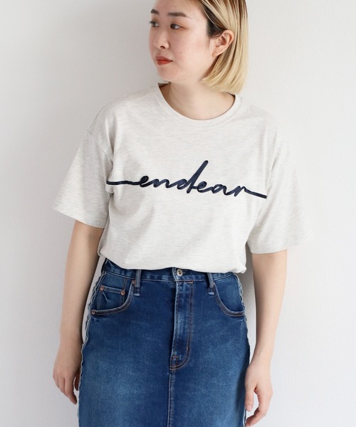 cepo(セポ)の「リボンテープ刺繍ロゴTee(Tシャツ/カットソー・レディース・ブラック/グレー/オフホワイト・M)」の3枚目の写真
