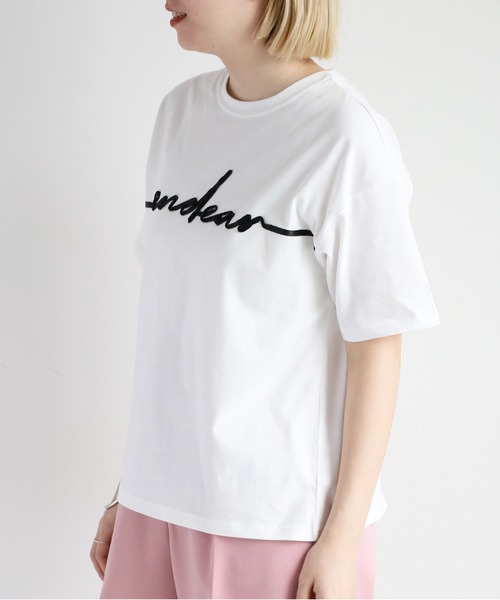 cepo(セポ)の「リボンテープ刺繍ロゴTee(Tシャツ/カットソー・レディース・ブラック/グレー/オフホワイト・M)」の12枚目の写真