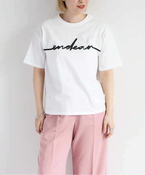 cepo(セポ)の「リボンテープ刺繍ロゴTee(Tシャツ/カットソー・レディース・ブラック/グレー/オフホワイト・M)」の13枚目の写真
