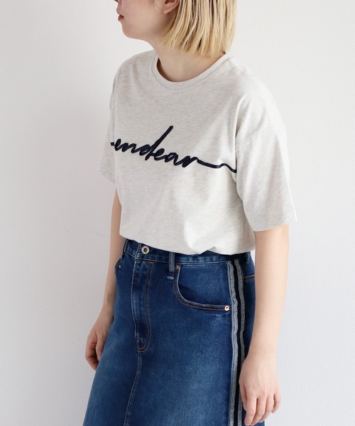 cepo(セポ)の「リボンテープ刺繍ロゴTee(Tシャツ/カットソー・レディース・ブラック/グレー/オフホワイト・M)」の17枚目の写真