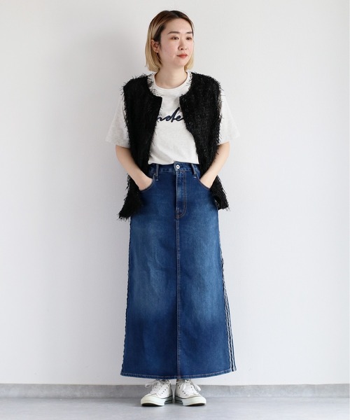 cepo(セポ)の「リボンテープ刺繍ロゴTee(Tシャツ/カットソー・レディース・ブラック/グレー/オフホワイト・M)」の5枚目の写真