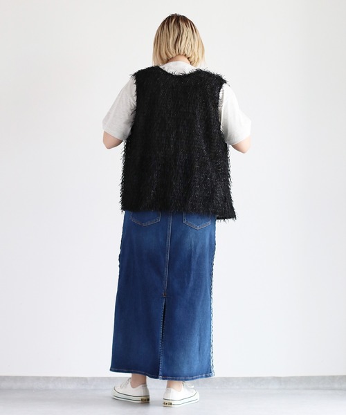 cepo(セポ)の「リボンテープ刺繍ロゴTee(Tシャツ/カットソー・レディース・ブラック/グレー/オフホワイト・M)」の4枚目の写真