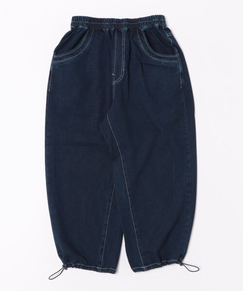 SUPER HAKKA（スーパーハッカ）の「インレイデニムストレッチドロストパンツ（デニムパンツ・レディース・ネイビー/ブルー・M/S）」の3枚目の写真