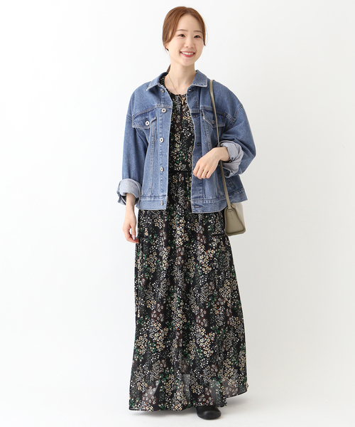 SLOBE IENA(スローブイエナ)の「《WEB限定/追加》LE DENIM ボクシートラッカーデニムジャケット(デニムジャケット・レディース・ブルー・FREE)」の12枚目の写真