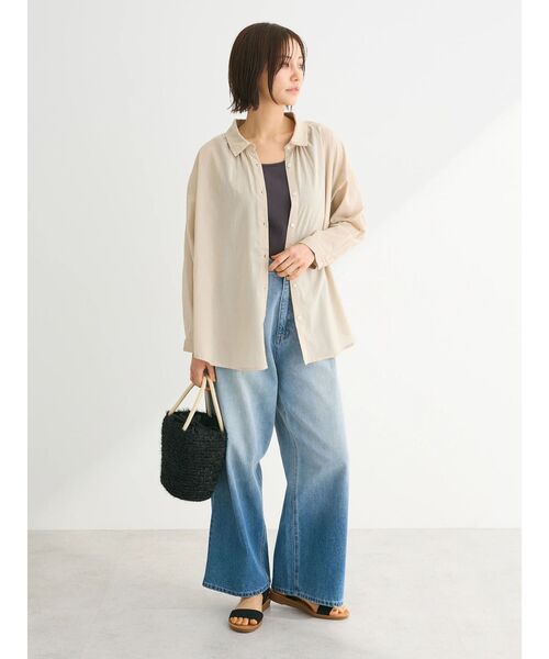 Green　Parks（グリーンパークス）の「BEST PRICE 2WAYリブタンクトップ（タンクトップ・レディース・チャコールグレー/ブラック/ホワイト/ホワイト系その他2・FREE）」の5枚目の写真