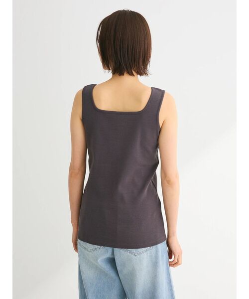 Green　Parks（グリーンパークス）の「BEST PRICE 2WAYリブタンクトップ（タンクトップ・レディース・チャコールグレー/ブラック/ホワイト/ホワイト系その他2・FREE）」の9枚目の写真