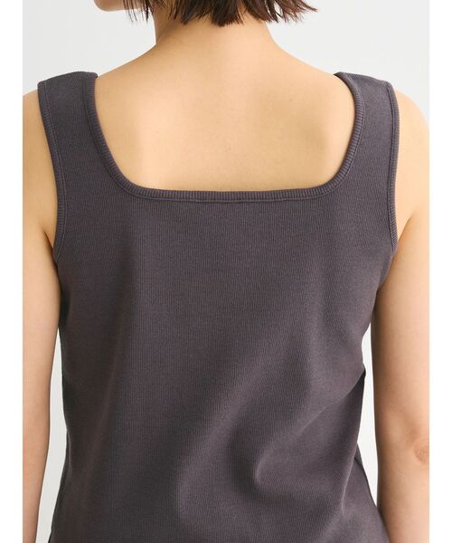 Green　Parks（グリーンパークス）の「BEST PRICE 2WAYリブタンクトップ（タンクトップ・レディース・チャコールグレー/ブラック/ホワイト/ホワイト系その他2・FREE）」の11枚目の写真