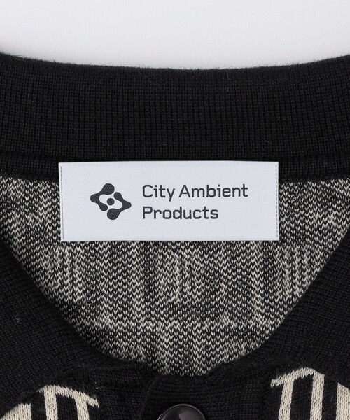 City Ambient Products(シティアンビエントプロダクツ)の「City Ambient Products:〈手洗い可能〉ジオメトリック ジャカードポロカーディガン(カーディガン/ボレロ・メンズ・ネイビー/ブラック/ダークブラウン・LARGE/MEDIUM/SMALL)」の10枚目の写真