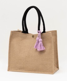 HusHusH | HusHusH 軽量 スクエア ジュートバッグ(ハンドバッグ)