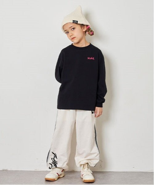 X-girl Stages（エックスガールステージス）の「バックロゴ長袖Tシャツ（Tシャツ/カットソー・キッズ・ブラック/オフホワイト/マルチ・130cm/100cm/140cm/120cm/110cm/80ｃｍ/90cm）」の15枚目の写真