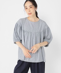 studio CLIP | ドットプリントギャザーブラウス(シャツ/ブラウス)