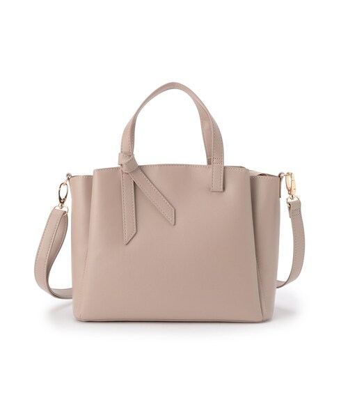 ITS'DEMO（イッツデモ）の「◆【両あおり／ポケ5】かるBAG2wayトート（トートバッグ・レディース・ダークグレー/ベージュ/アイボリー/ブラック・00）」の4枚目の写真