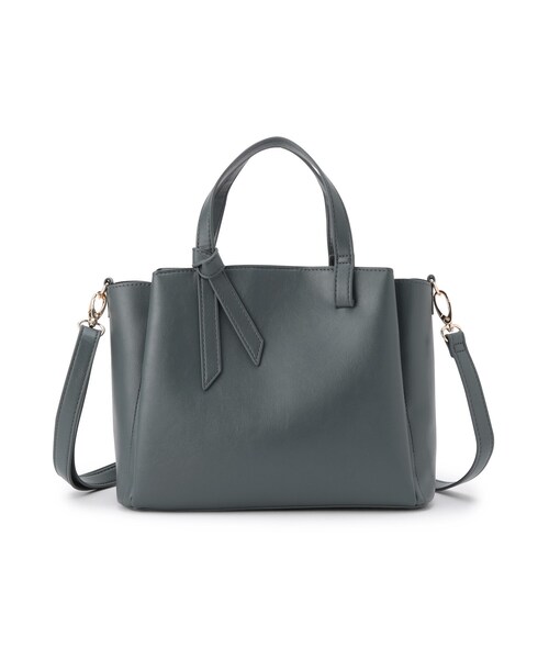 ITS'DEMO（イッツデモ）の「◆【両あおり／ポケ5】かるBAG2wayトート（トートバッグ・レディース・ダークグレー/ベージュ/アイボリー/ブラック・00）」の3枚目の写真