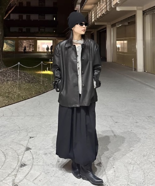 tageechita ジャガードグリッドバルーンスカート BLACK 黒 JACQUARD GRID BALLOON SKIRT / ジャガードグリッドバルーンスカート