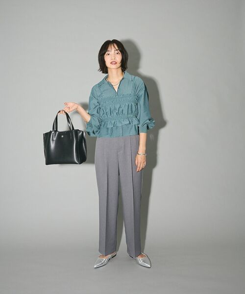 ELENCARE DUE（エレンカーレデュエ）の「・ELENCARE DUE ビスチェ付ショートシャツ（シャツ/ブラウス・レディース・グリーン/アイボリー/ブラック・FREE）」の16枚目の写真