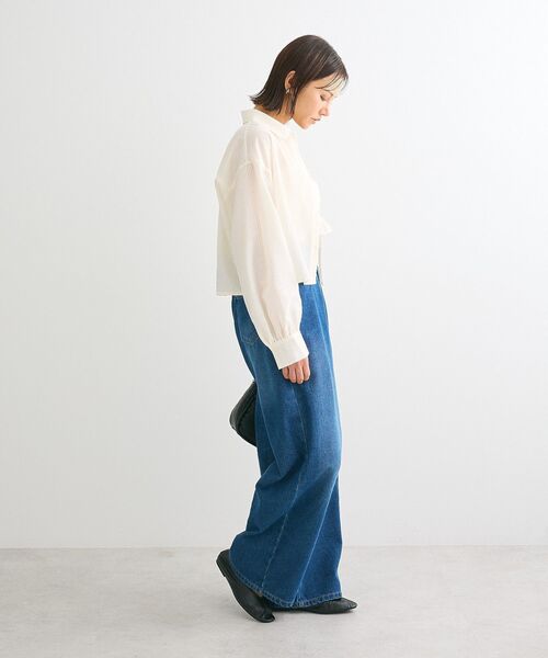 ELENCARE DUE（エレンカーレデュエ）の「・ELENCARE DUE ビスチェ付ショートシャツ（シャツ/ブラウス・レディース・グリーン/アイボリー/ブラック・FREE）」の21枚目の写真