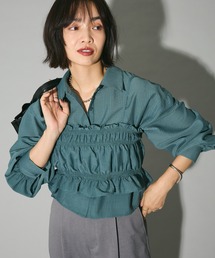 ELENCARE DUE | ・ELENCARE DUE ビスチェ付ショートシャツ(シャツ/ブラウス)