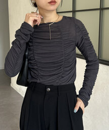 Thevon | シャーリングカットプルオーバー(Tシャツ/カットソー)