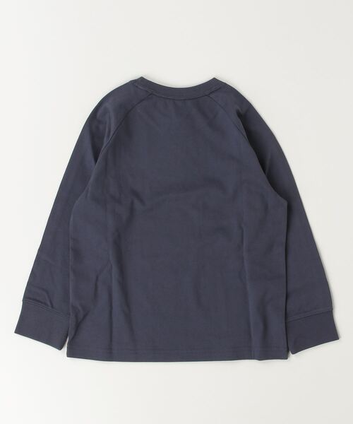 adidas(アディダス)の「アディダス adidas カレッジパック ルーズフィット シングルジャージー 長袖Tシャツ (Tシャツ/カットソー・キッズ・ネイビー/ブラック/グリーン・110cm/120cm/130cm/140cm/150cm/160cm)」の4枚目の写真