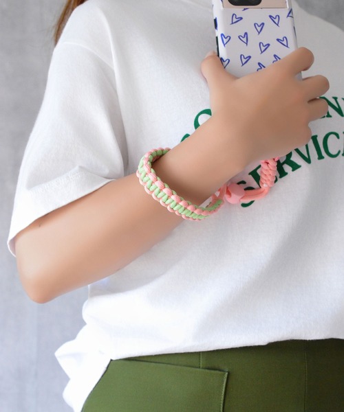 BROTHERHOOD（ブラザーフッド）の「【eY】ソロモン コンビ コード スマホ リスト ストラップ（スマホグッズ・レディース・オレンジ系その他/ピンク系その他/パープル系その他/パープル系その他2/ベージュ系その他/ブルー系その他/ピンク系その他2/ブラック/グリーン系その他/オレンジ系その他2・FREE）」の18枚目の写真