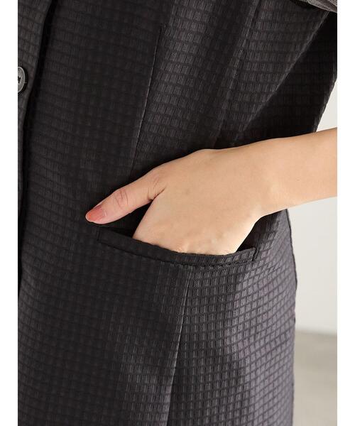 Te chichi（テチチ）の「スクエアジャカードミドルジレ（セットアップ可）（ベスト・レディース・ブラック・F）」の11枚目の写真