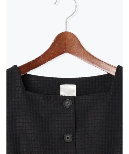 Te chichi（テチチ）の「スクエアジャカードミドルジレ（セットアップ可）（ベスト・レディース・ブラック・F）」の14枚目の写真