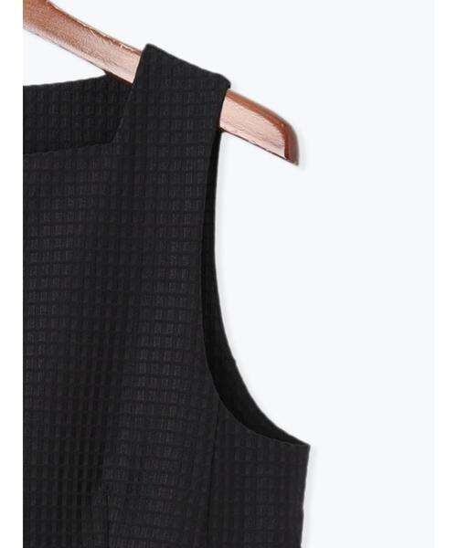 Te chichi（テチチ）の「スクエアジャカードミドルジレ（セットアップ可）（ベスト・レディース・ブラック・F）」の15枚目の写真