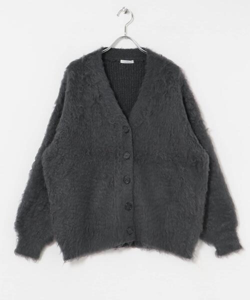 ITEMS URBANRESEARCH(アイテムズ アーバンリサーチ)の「起毛シャギーカーディガン(カーディガン/ボレロ・レディース・チャコールグレー/ホワイト/オレンジ・FREE)」の15枚目の写真