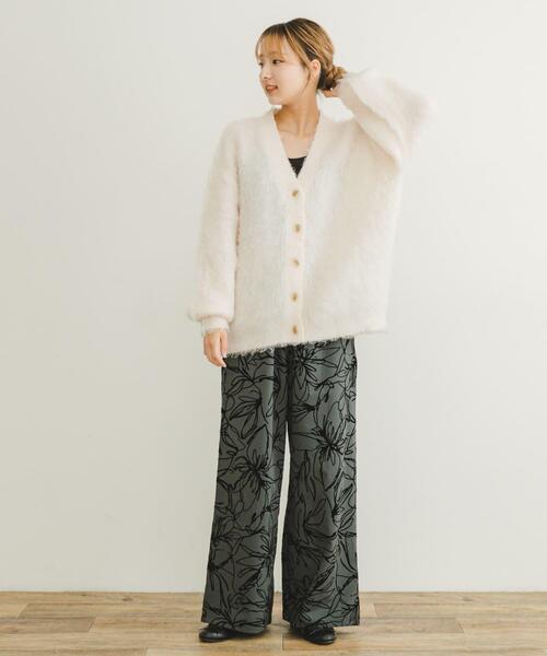 ITEMS URBANRESEARCH(アイテムズ アーバンリサーチ)の「起毛シャギーカーディガン(カーディガン/ボレロ・レディース・チャコールグレー/ホワイト/オレンジ・FREE)」の22枚目の写真