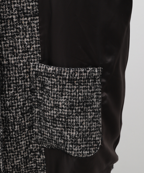 EDIFICE(エディフィス)の「la favola(ラ ファーヴォラ) for ED CARDIGAN JACKET(ツイード)(ノーカラージャケット・メンズ・ベージュ・2/1)」の16枚目の写真