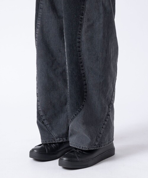 た*き様 Jieda SWITCHING OVER denim black si JieDa - SWITCHING OVER DENIM PANTS/BLACK | NapsNote