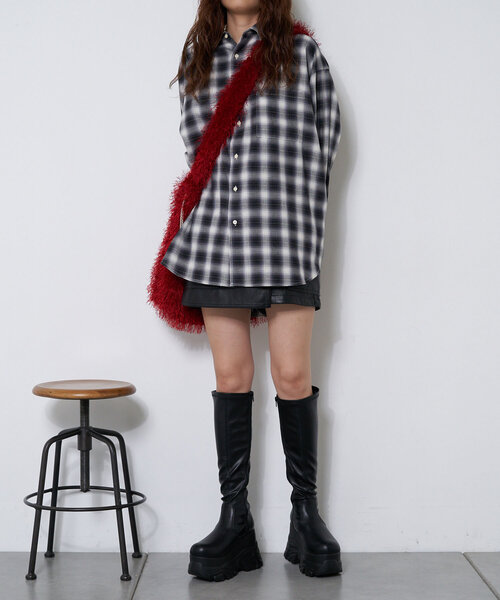 CIAOPANIC（チャオパニック）の「【WEB限定】超厚底スニーカーソールロングブーツ（ブーツ・レディース・ブラック・SMALL/MEDIUM/LARGE）」の5枚目の写真
