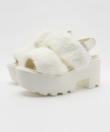 one after another NICE CLAUP | 【ar12月号掲載 ナイスクラップ】ファー厚底サンダル②(サンダル)