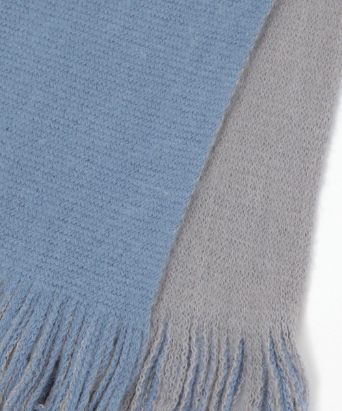 LAKOLE（ラコレ）の「リバーシブルマフラー/133332（マフラー・メンズ・ライトベージュ/ブルー/ブラック・FREE）」の9枚目の写真