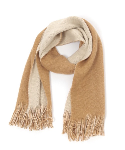 LAKOLE（ラコレ）の「リバーシブルマフラー/133332（マフラー・メンズ・ライトベージュ/ブルー/ブラック・FREE）」の11枚目の写真