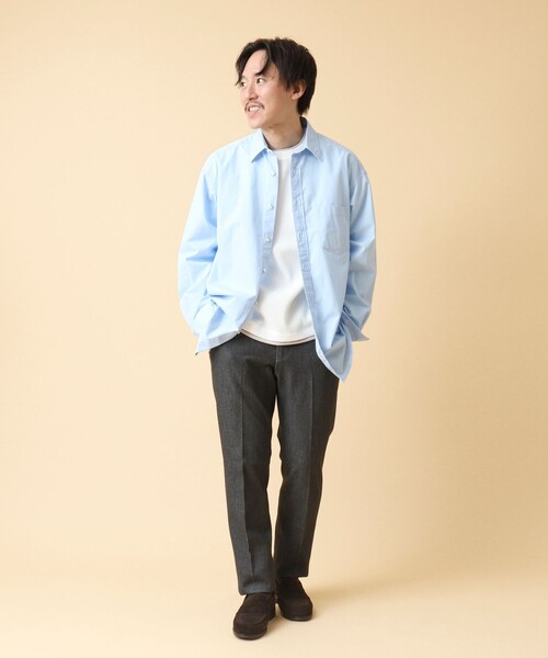 NOLLEY’S(ノーリーズ)の「《吸水速乾》ワッフルダブルカラー長袖Tシャツ 24AW(Tシャツ/カットソー・メンズ・グレー/ネイビー/ベージュ/ホワイト・M/L/S)」の15枚目の写真