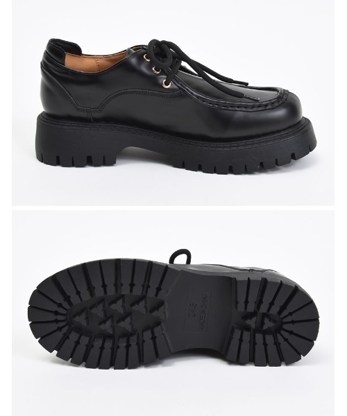 Re:EDIT（リエディ）の「レースアップローファー（ローファー・レディース・ブラック/ブラウン・SMALL/MEDIUM/LARGE/X-LARGE）」の8枚目の写真