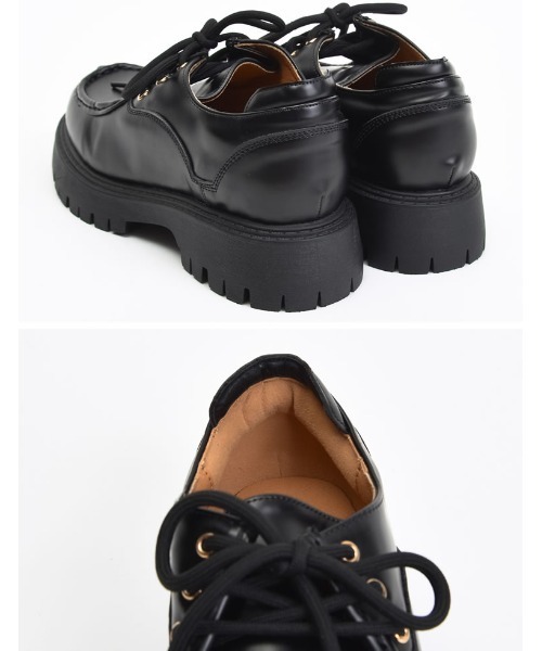 Re:EDIT（リエディ）の「レースアップローファー（ローファー・レディース・ブラック/ブラウン・SMALL/MEDIUM/LARGE/X-LARGE）」の9枚目の写真
