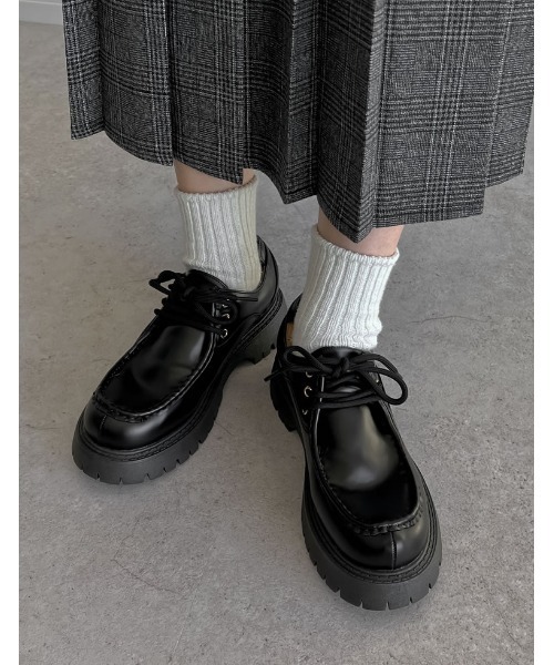 Re:EDIT（リエディ）の「レースアップローファー（ローファー・レディース・ブラック/ブラウン・SMALL/MEDIUM/LARGE/X-LARGE）」の16枚目の写真