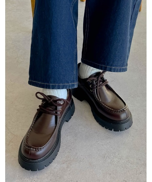 セール】レースアップローファー（ローファー）｜Re:EDIT（リエディ