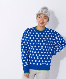 【FILA GOLF/フィラゴルフ】レディース柄バリエーションセーター ゴルフ
