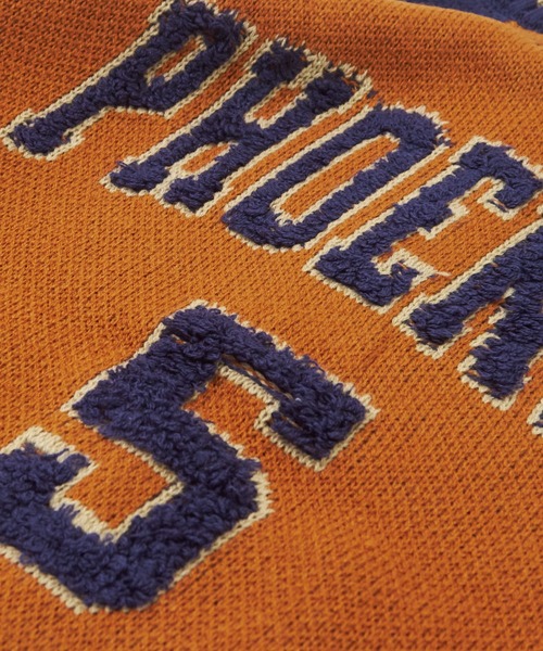 CUBE SUGAR（キューブシュガー）の「ループジャガードニットラインリブブルゾン（スタジャン・レディース・ネイビー/オレンジ/カーキ・M）」の11枚目の写真